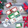 Cute Christmas Gift Stickers - Glossy Surface,Paper Bag&Closure&Name Stickers,Can Write Christmas Packaging Gift Stickers Labels