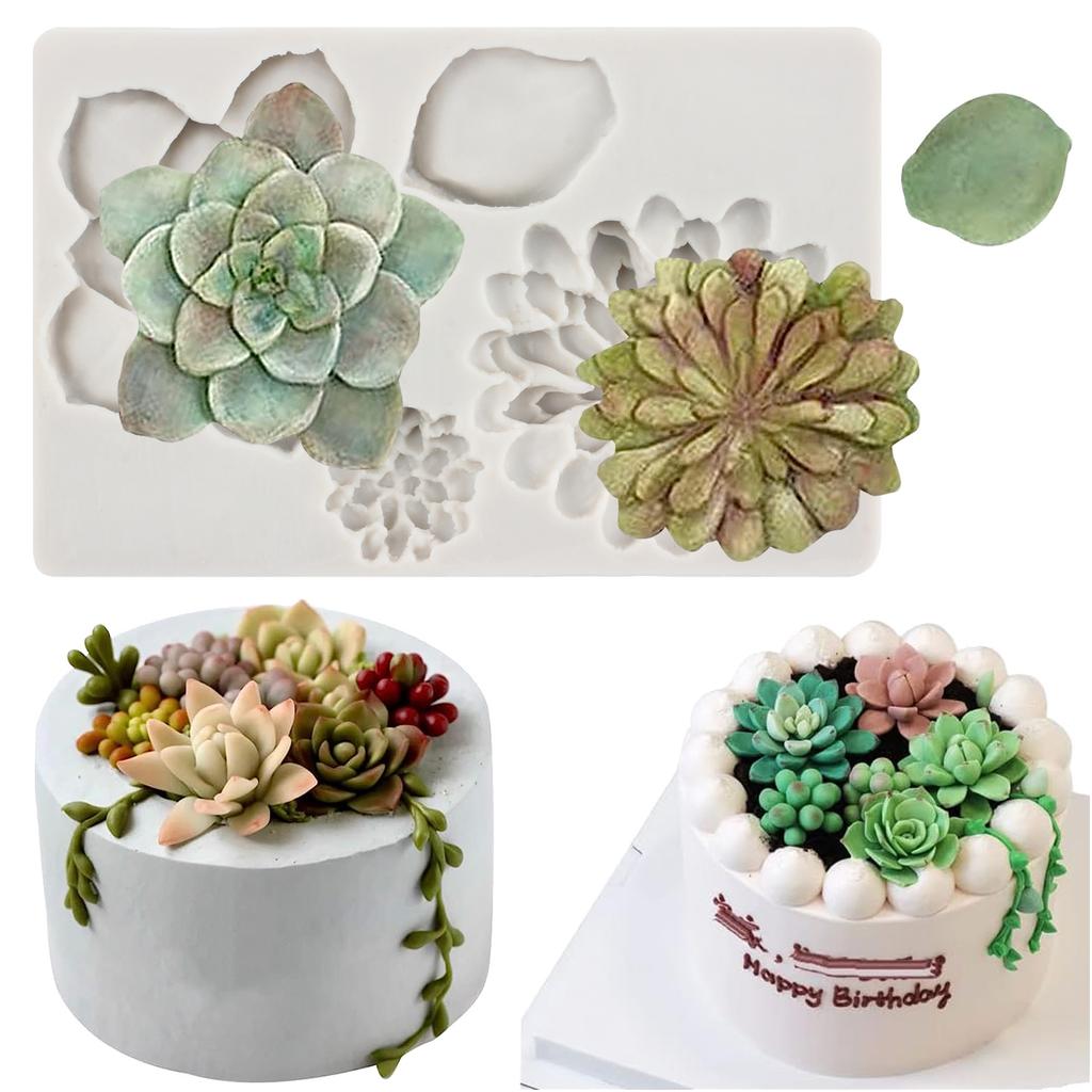 Silikonová forma na kaktusy Sukulentní listy Formy na fondant Pomůcky na zdobení dortů Formy na košíčky Polymerová hmota Cukroví Čokoláda Gumpaste