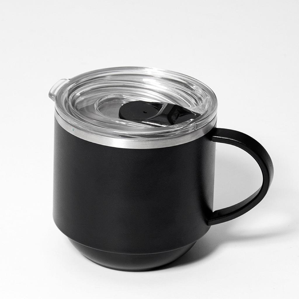 11oz stainless steel insulated coffee mug with handle double wall vacuum travel mug tumbler Cup with sliding lid