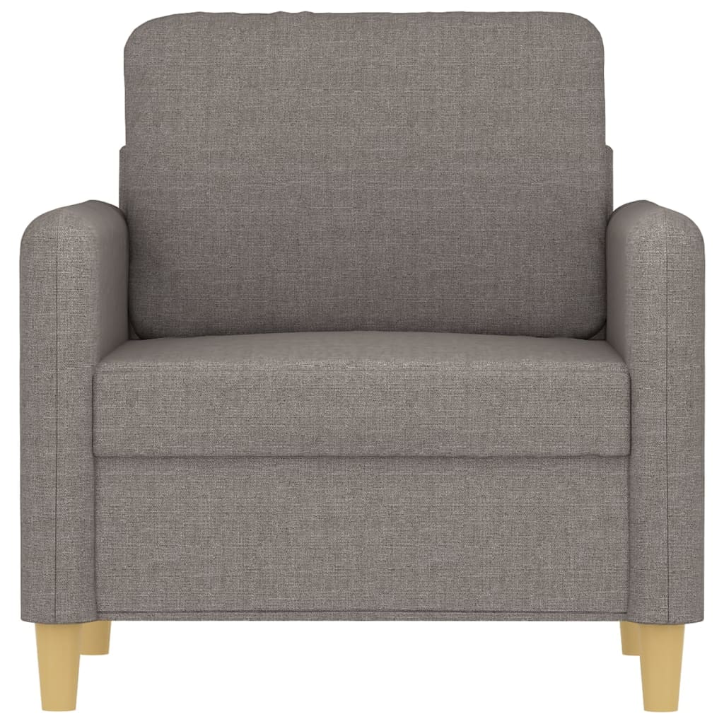 Vidaxl Armchair, Taupe, 60 Cm, Upholstered In Fabric