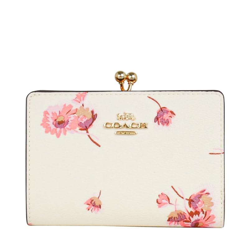 

[coach] Drawstring bag/wrapped gift set ladies wallet bifold wallet C8737 IMCAH (Chalk Multi) Floral pattern [outlet]