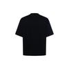 Emporio Armani T-shirt da uomo a maniche corte con scollo rotondo e logo ricamato SS25, vestibilità larga, colore nero EM001060-AF13715-UC001