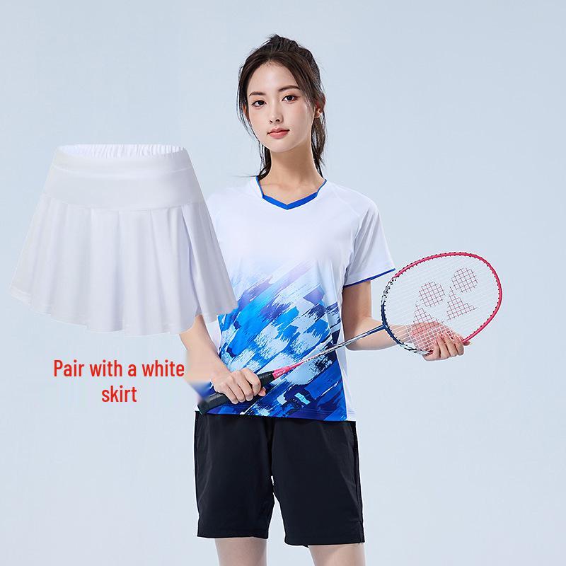 Quick-Dry Breathable Badminton & Volleyball Unisex Training Uniform Set with Printed Numbers