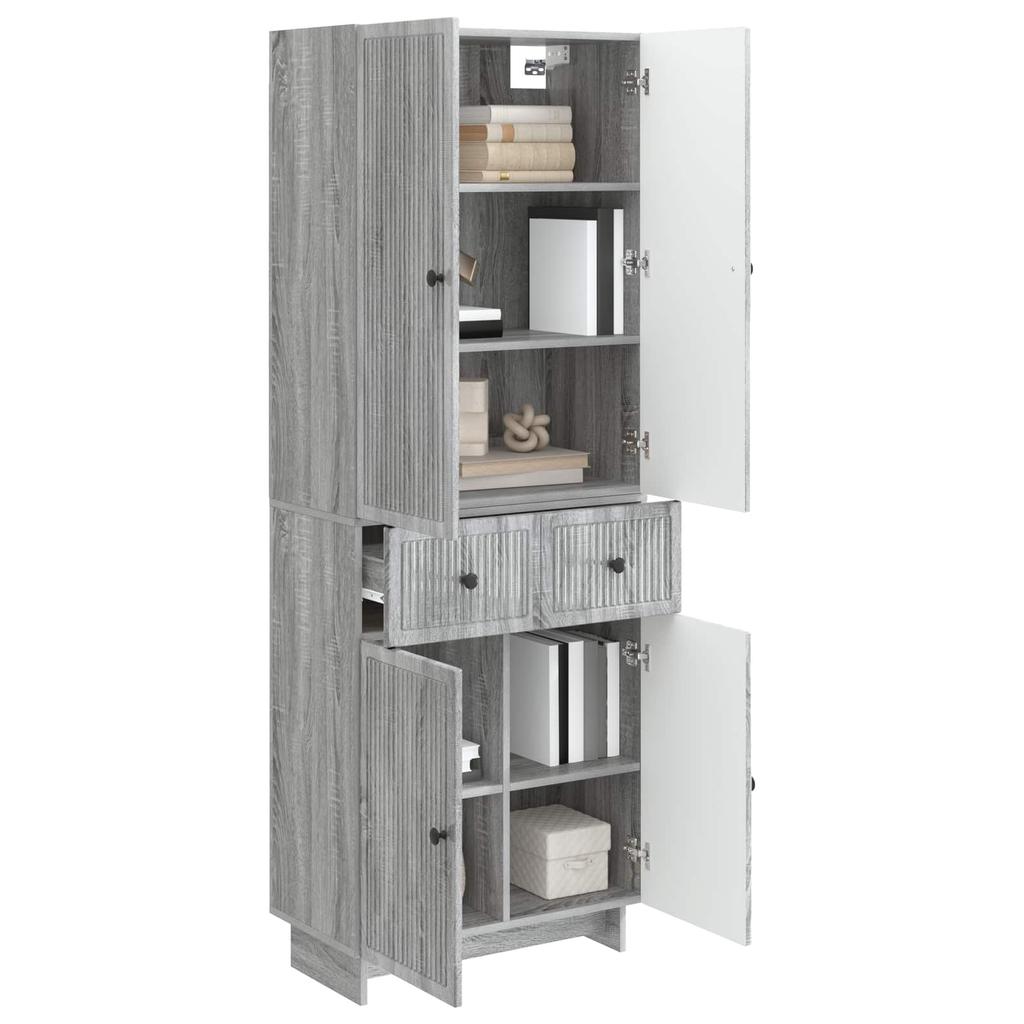 Cabinet Set 2 pcs 66 x 34.5 x 90 cm Engineered Wood
