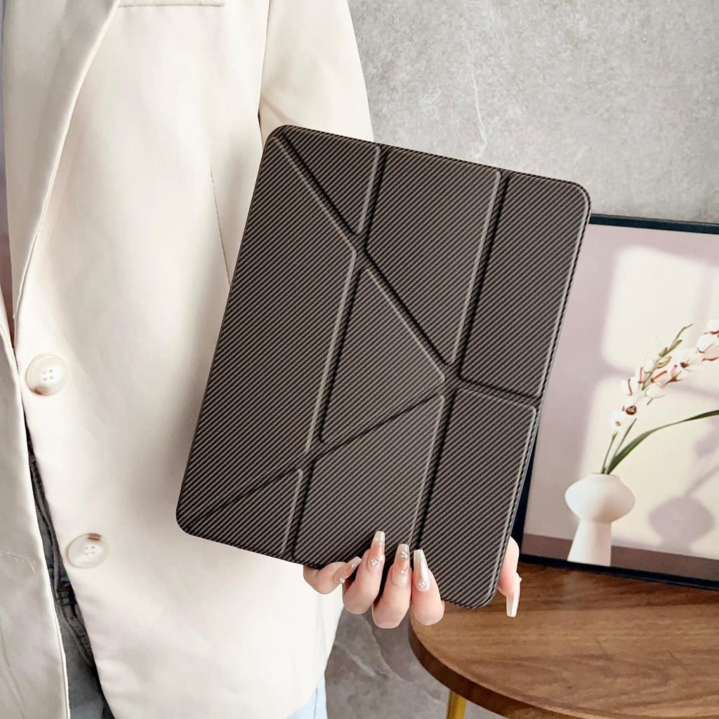 Y-Fold Carbon Fiber iPad Mini 6 Case, 2025 Model, 10th Gen Compatible