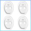 4pcs Car Door Cushion Silicone Door Lock Buckle Protective Cover For Opel Astra H G J Insignia Mokka Zafira Corsa Vectra B C D