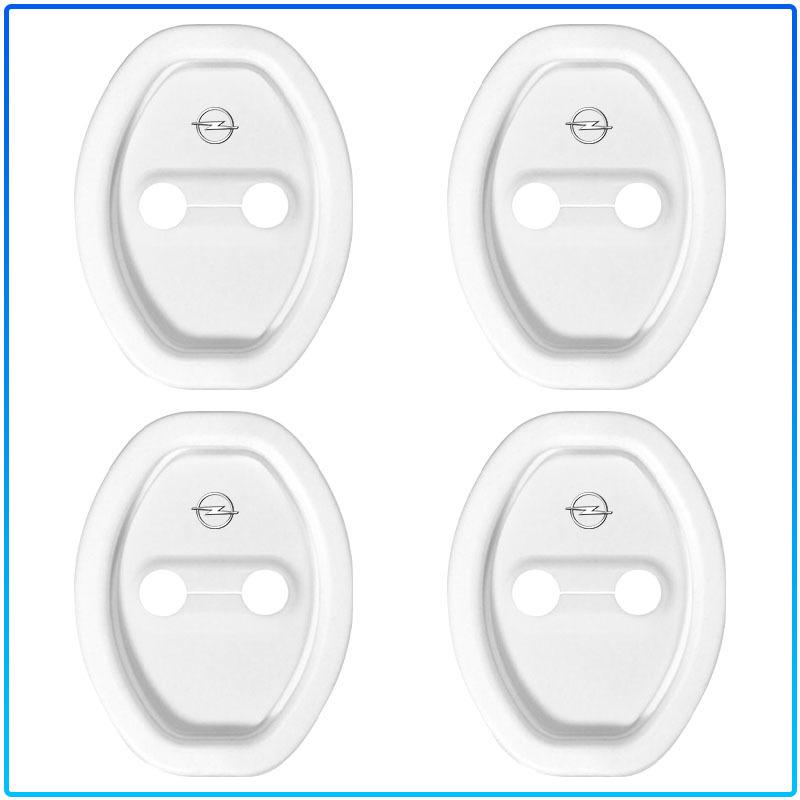 4pcs Car Door Cushion Silicone Door Lock Buckle Protective Cover For Opel Astra H G J Insignia Mokka Zafira Corsa Vectra B C D
