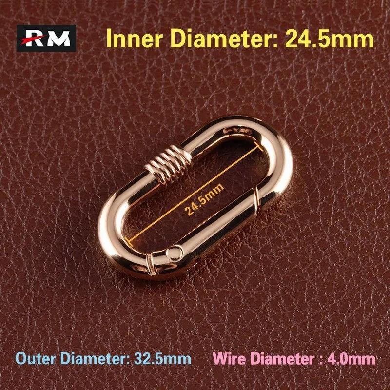 2PCS Oval Alloy Opening Rings For Luggage Accessories And Clothing Hardware Accessories