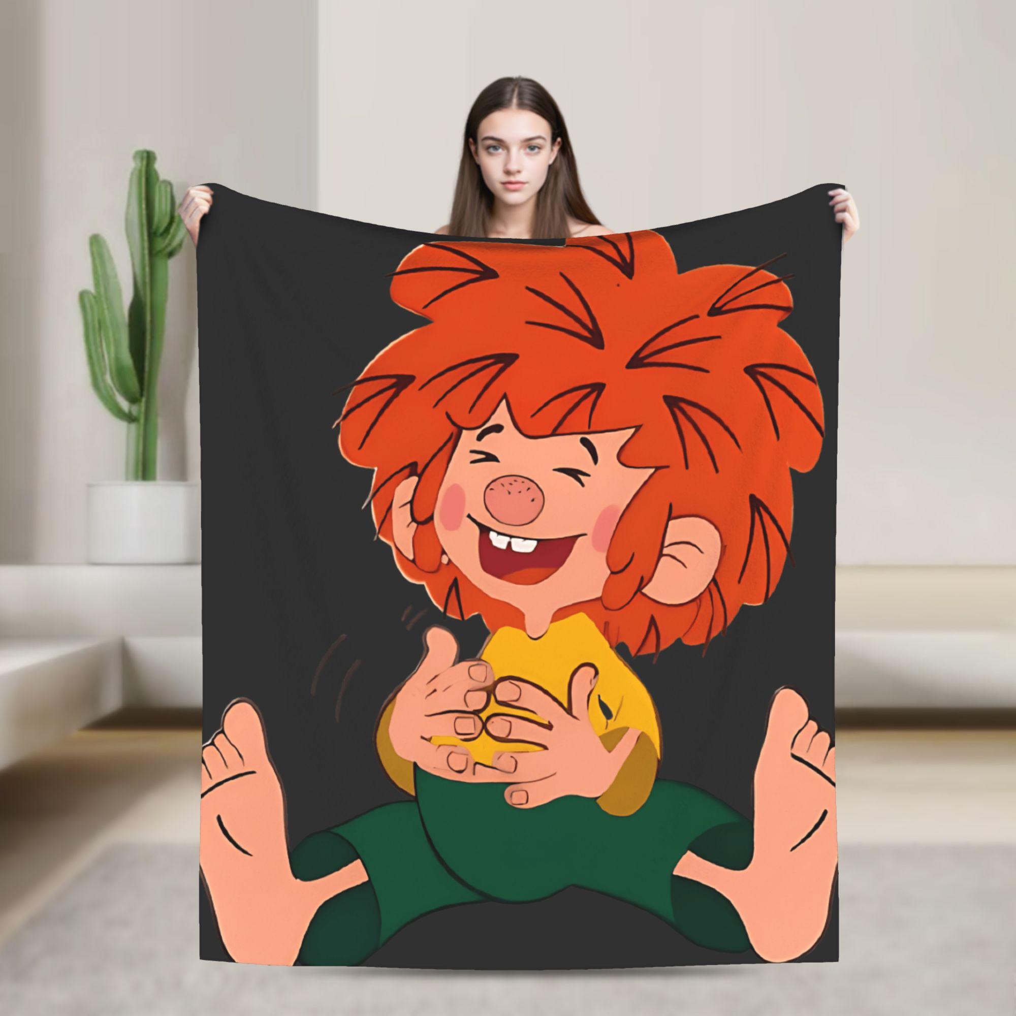 

P-Pumuckl Blanket Quality Warm Throw Blanket Autumn Children Outdoor Comfortable Bedspread 75x90cm