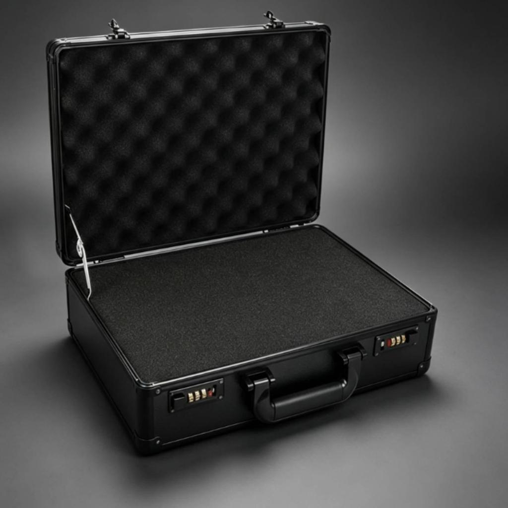 Aluminum Case Password Lock Tool for Field Work, Storage, Travel 392913cm with Cotton