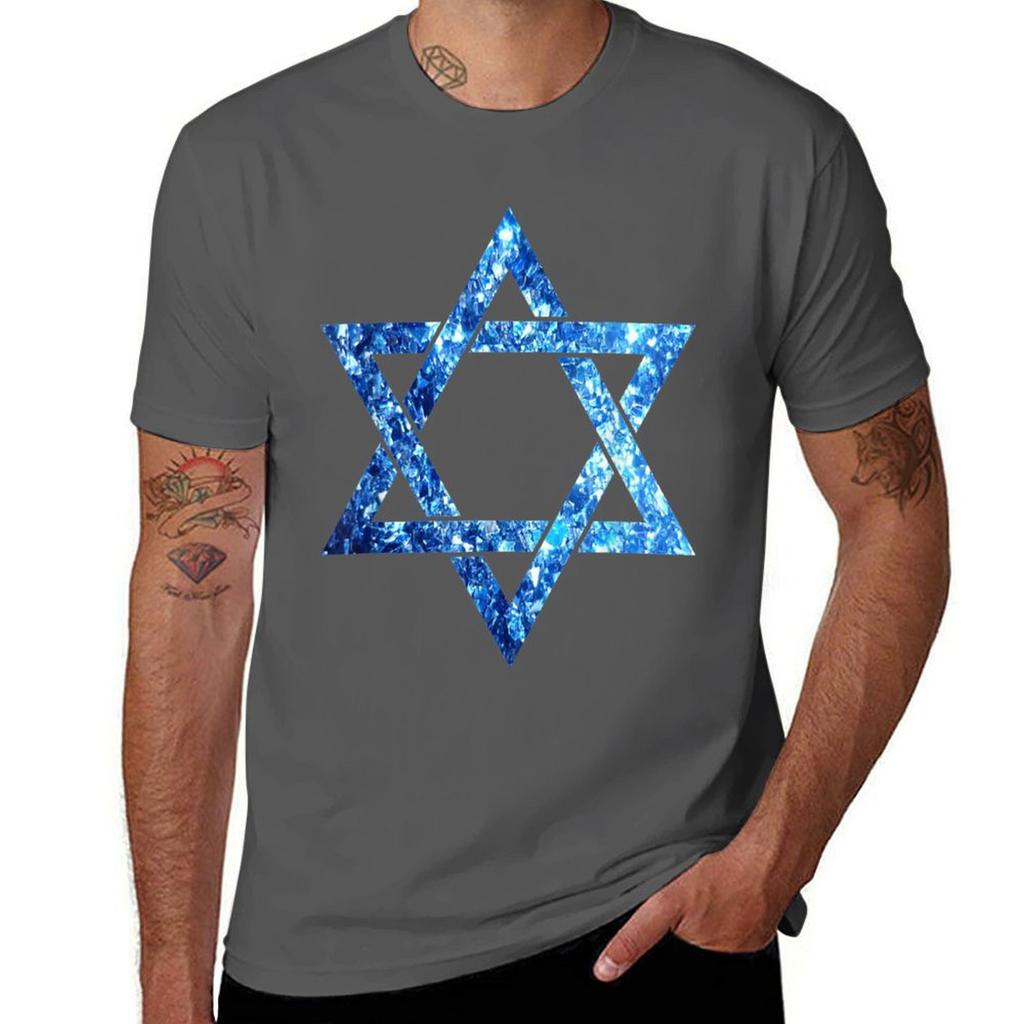 Star Of David Magen David T-Shirt Vintage Clothes Vintage Quick Drying Plus Sizes Mens Graphic T-shirts Hip Hop