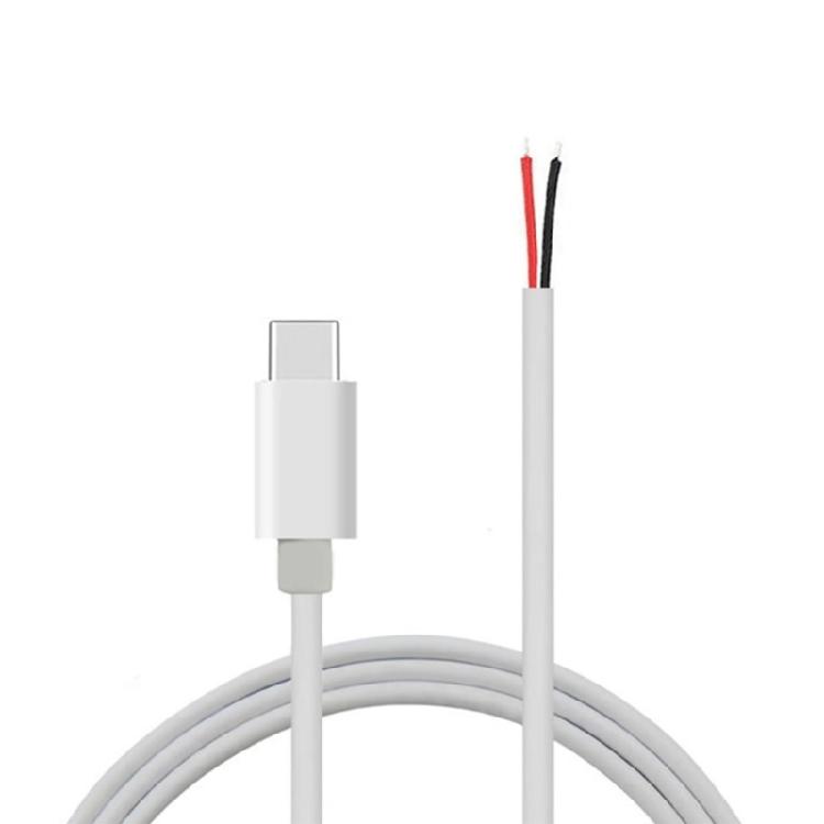 USB C Male Cable 5V 2A 2 Wires Power Pigtail Cable Cord DIY For Routers