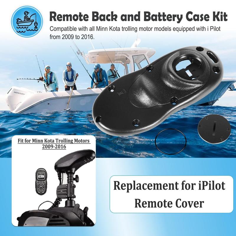 Kit Coperchio Posteriore e Vano Batteria per Telecomando per Motori da Traina Minn Kota, Adatto ai Modelli I-Pilot dal 2009 al 2016