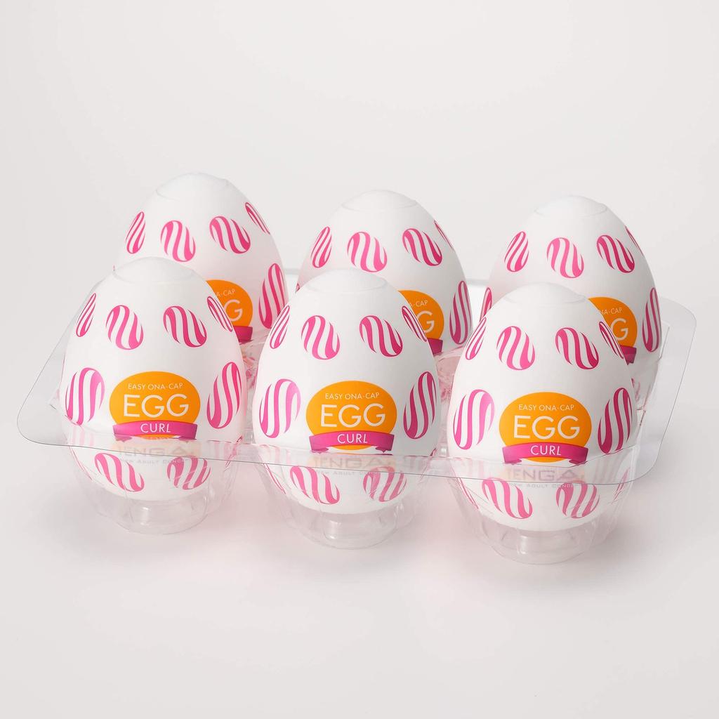 TENGA Tenga Egg Curl White 6-piece Set,