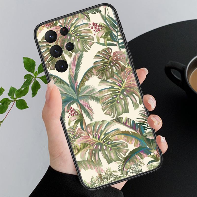 Palm Tree Leaves Phone Case For Samsung A52S A21S A33 A23 A13 A14 A32 A52 A53 A54 A51 A71 M51