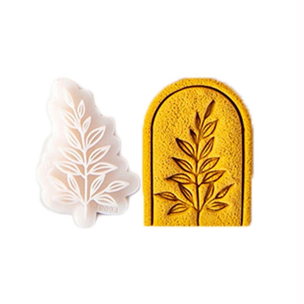 Rose Carnation Soft Pottery Polymer Clay Cutter Earrings Mold Vintage Leaf Ornaments Clay Mould Cut Embossing Making Tool