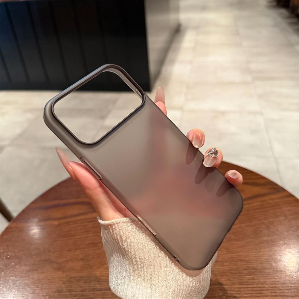 Ultra Thin Transparent HD Hard PC Case For iPhone 18 17 Pro Max Air 16 15 14 13 12 Plus Slim Simple Clear Matte Frosted Cover