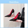 High Heels Für Damen Mit Spitzem Zeh Pu Slipon Elegante Frühjahrs Büro Schuhe