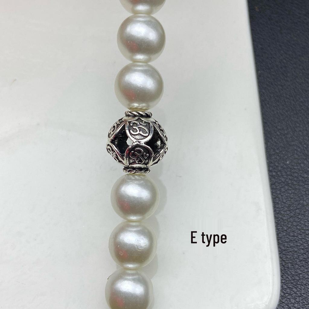 Dark Series Tibetan Silver Filigree Flower Heart Spacer Beads for DIY Jewelry