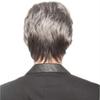 Synthetic Father Wig with Bangs Grey Wig for Elder Men Cosplay Party Costume Short Natural Hairstyle Wig Male Daily Use