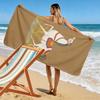 White Horse with Colorful Saddle Beach Towel Quick-drying for Travel Outdoor Sports Jogging Beach and Swimming