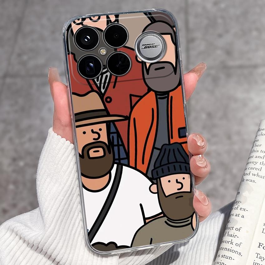 Covers For Xiaomi Poco F8 Ultra F8 F5 Pro F3 C50 C40 Mi Note 2 3 Transparent TPU Phone Case Cute Pet Dog Soft Silicone Dustproof Shell For Xiaomi Capa