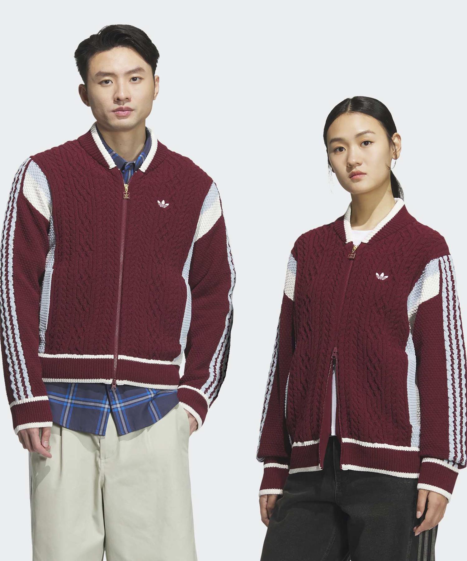 Кардиган Adidas Retro Remix - Теневой Красный / Jn0718 Shadow Red/L beige