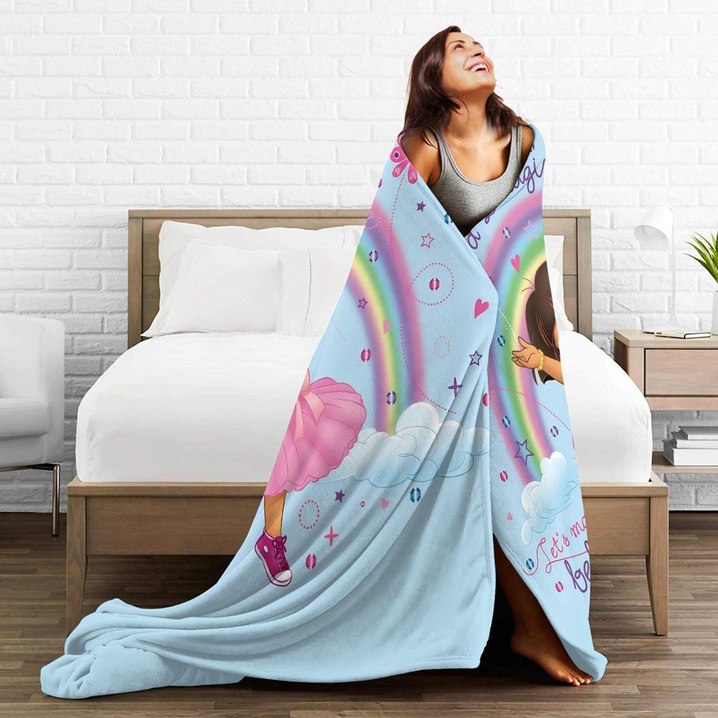 Warm BlanketChild Decorative Cartoon D-Dora The E-Explorer Adventure Throw Blanket For Outdoor Comfortable Sofa Bed Cover