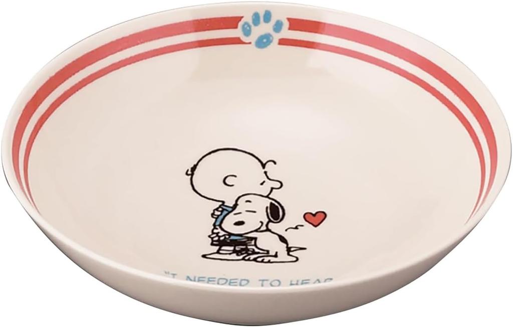 PEANUTS Snoopy Trio Bowl Set Curry Soup and Salad 17cm Diameter x Depth Microwave and Dishwasher Mino Yamaka Made in Recycled Tableware for SDG (3