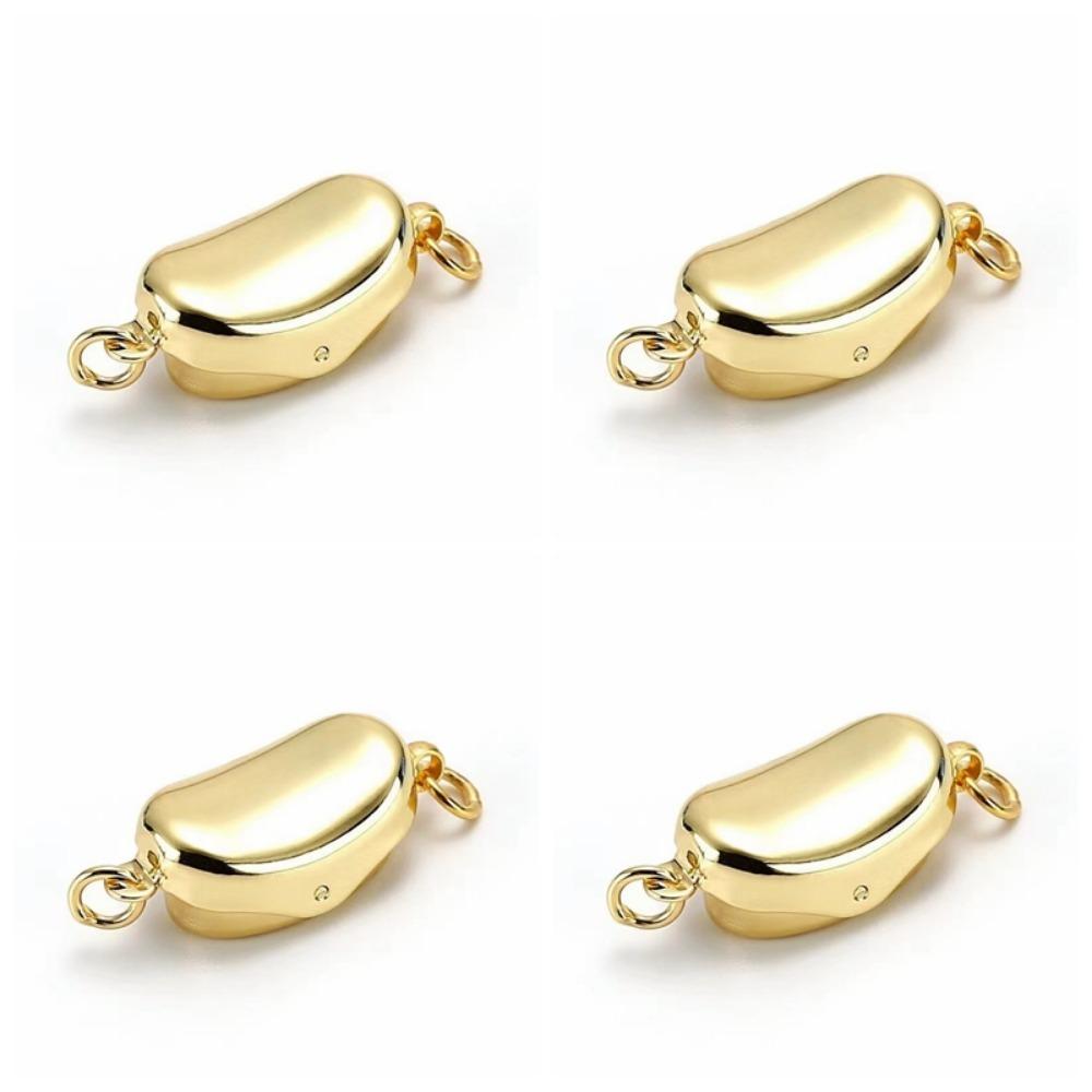 4Pcs Craft Supplies Bean Buckle Clasp Fastener Copper Jewelry Making Accessory Jewelry Accessories