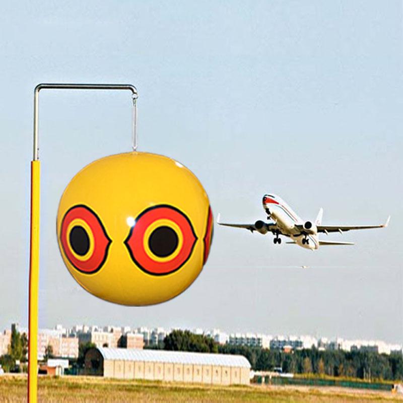 PVC Inflatable Eye Bird Repellent Beach Ball for Farm Orchard Airport Use