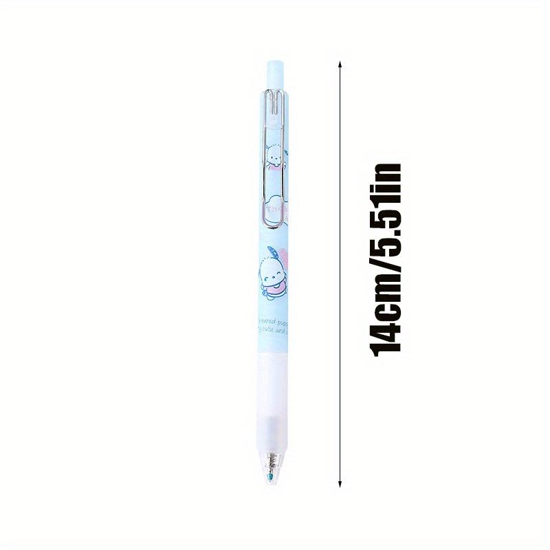 Back To School Season 144Pcs 0.5mm A/B Style Charming Blue Cartoon Dog Pattern Black Neutral Pen, Cute Office Signature Pen, Smooth Writing Student Te
