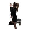 Waist-Cinching Slim-Fit Long-Sleeved Hooded Mini Dress for Women - 2026 Spring Arrivals