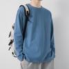 Mannen T-shirt Lange Mouwen Ronde Hals Vochtafvoerend Normale pasvorm Casual Lente Herfst Effen Kleur Mannelijke Basic Trui Top streetwear