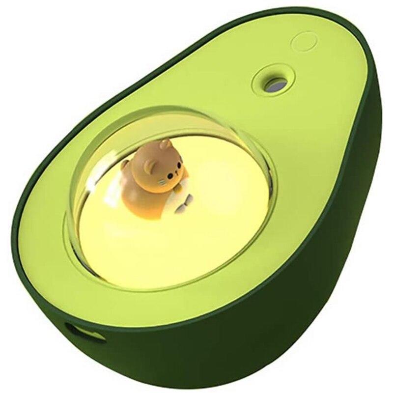 

210ml Avocado Humidifier Office Desktop Bedroom USB Night Water Diffuser Dropshipping | Humidifiers