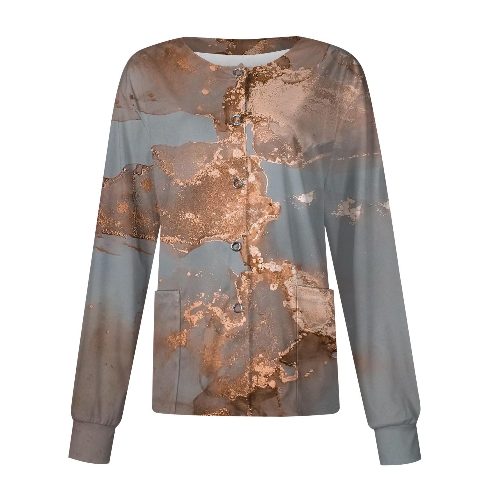 

Женский однобортный защитный комбинезон с длинным рукавом и карманом, рабочий воротник-стойка, кардиган, куртка, топ XXXXL серый