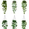 Simulation Leaf Wall Hanging Flower Dill Home Simulation Green Leaf Sweet Potato Vine Wall Decoration, Green Dill Hanging Orchid