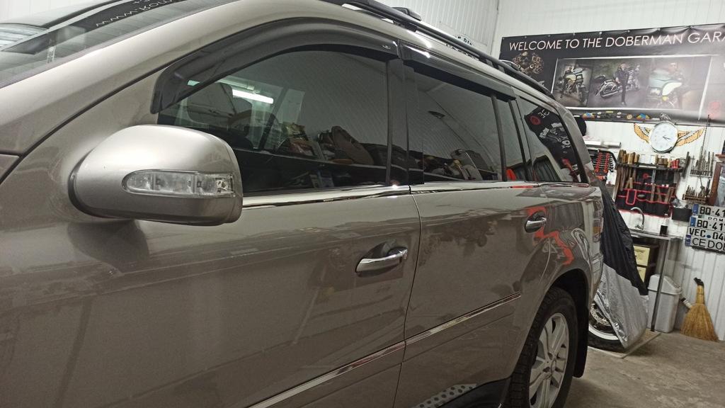 Нижняя окантовка окон (6 шт, нерж) для Mercedes GL сlass X164