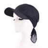 Sport Hat UV Protection Sun hats Square Visor Hat Windproof Women Baseball Cap Outdoor Sports Solid Color Headscarf Beach Hat