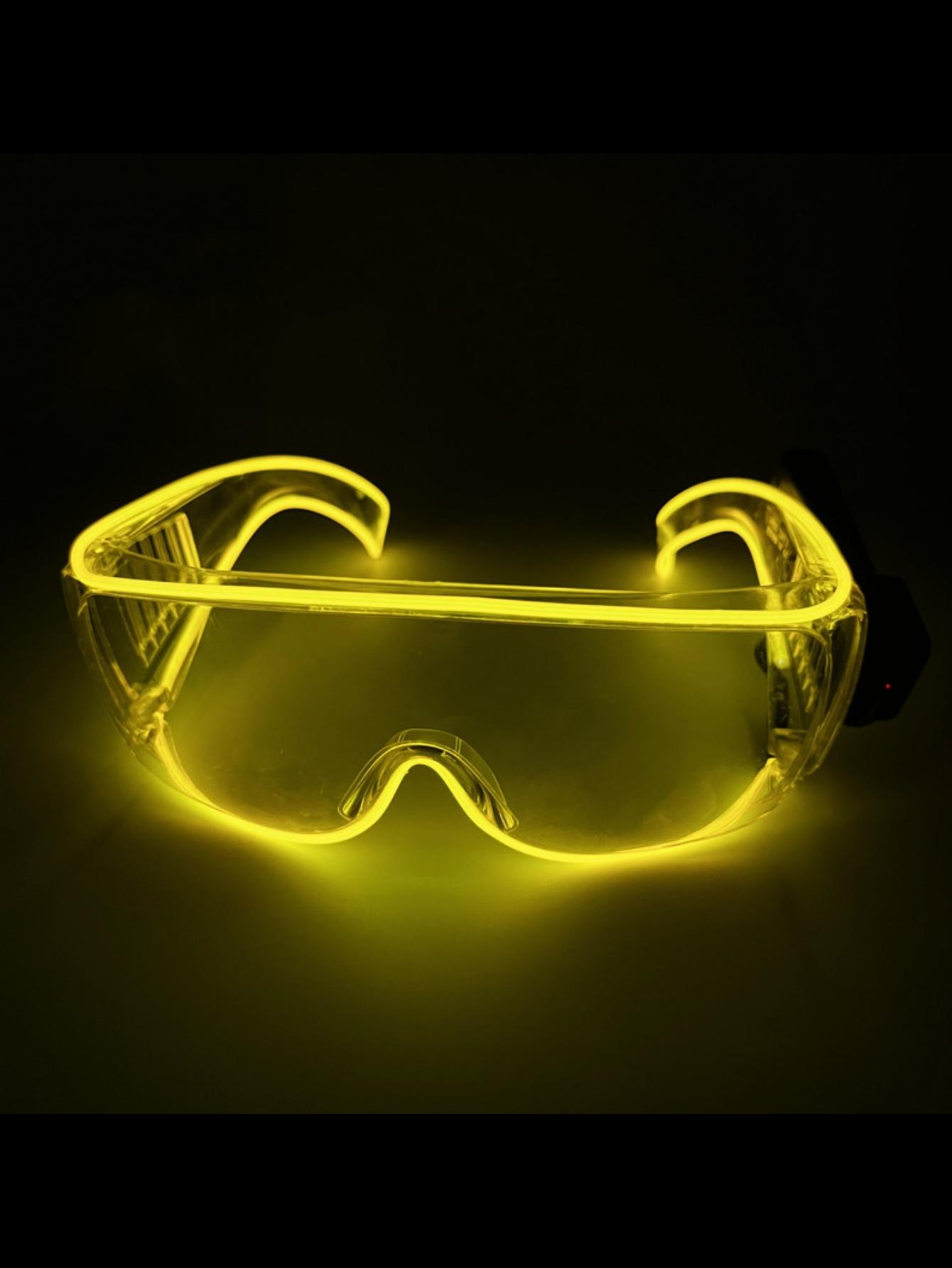

Крутые светящиеся очки с технологией LED для диско-танцев, светящиеся для KTV-бара, реквизит для создания атмосферы с электрическими слогами, без батареек.