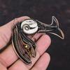 Erdnussbaum-Jaspis Anhänger Kupferdraht umwickelter Anhänger Echter Edelstein Handgefertigter Anhänger Kupferschmuck zum Geschenk Fisch-Anhänger Drahtumwickelter Schmuck