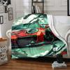 1PC Racing Car Blanket, Throw For Sofa, Bed, Travel, Camping, Livingroom,