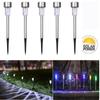 Solar Light Outdoor Garden Yard Led Light Landscape Path Lights Steel Stainless