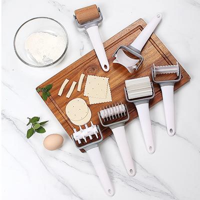 Coupe-rouleau à pâtisserie, coupe-carré en treillis circulaire serti pour la cuisson, les scones, la machine à pâte à biscuits, les biscuits à gâteaux DIY