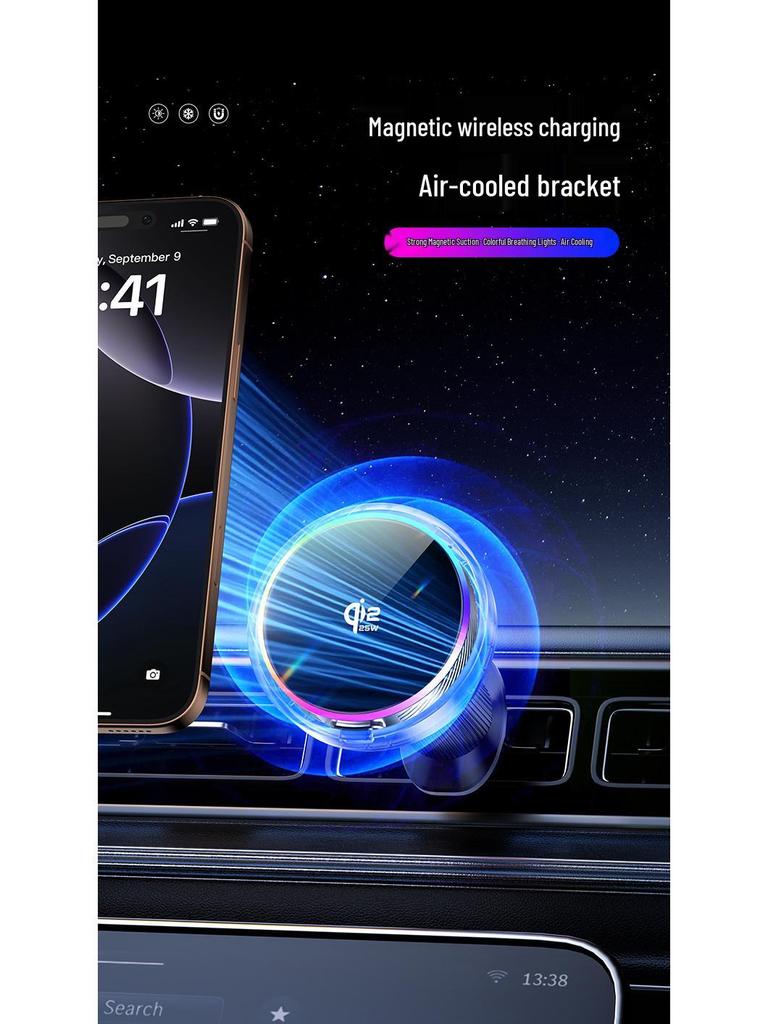 2025 Apple Magnetic Wireless Car Charger & Navigation Mount, 25W Fast Charging