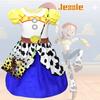 Cotton Princess Dress For Girls Alice Style Short Sleeve Lovely And Charming Ideal For 90-140cm Height