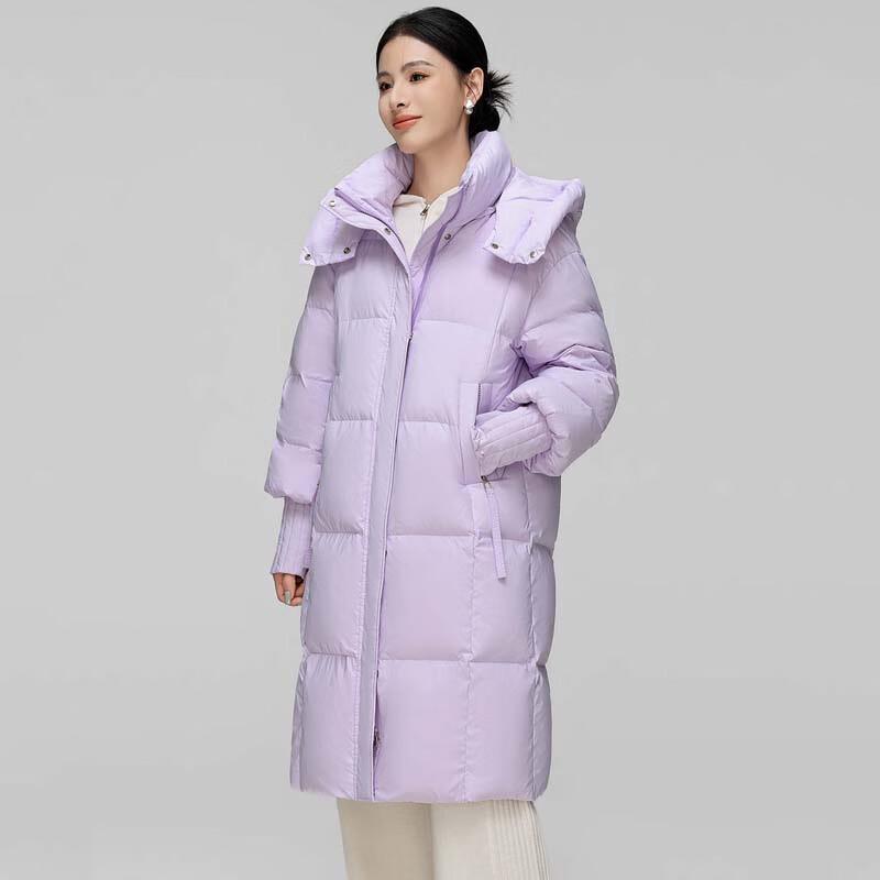 XueZhongFei Damen Mittellange Daunenjacke