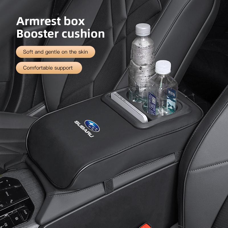 Car Armrest Cushion Auto Amrest Pillow Cover Height Pad For Subaru STI WRX Forester Impreza Legacy Outback XV BRZ Tribeca Y14