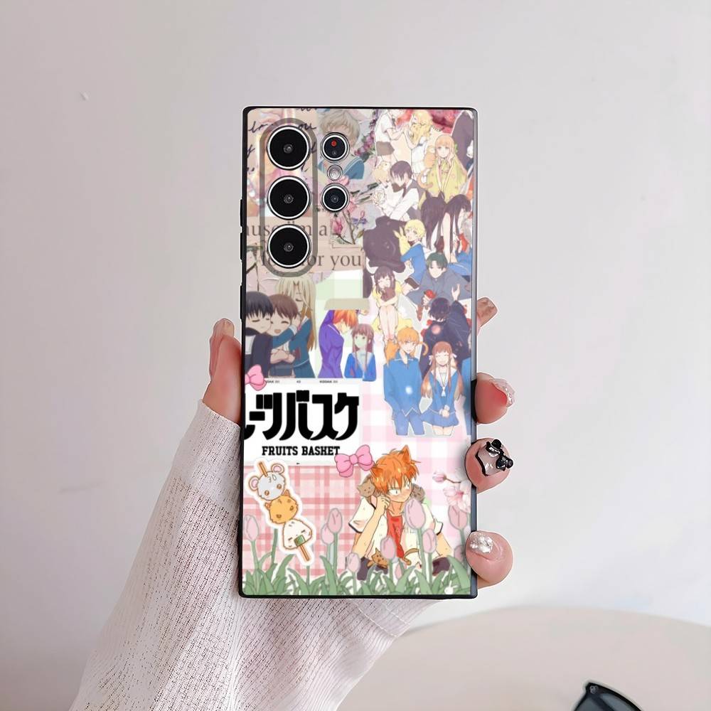 F-Fruits BasketS Anime Cute Phone Case For Samsung Galaxy S25 S24 S22 S23 Ultra S21 S20 Plus 5G Frosted Non-Slip Full Soft Cover