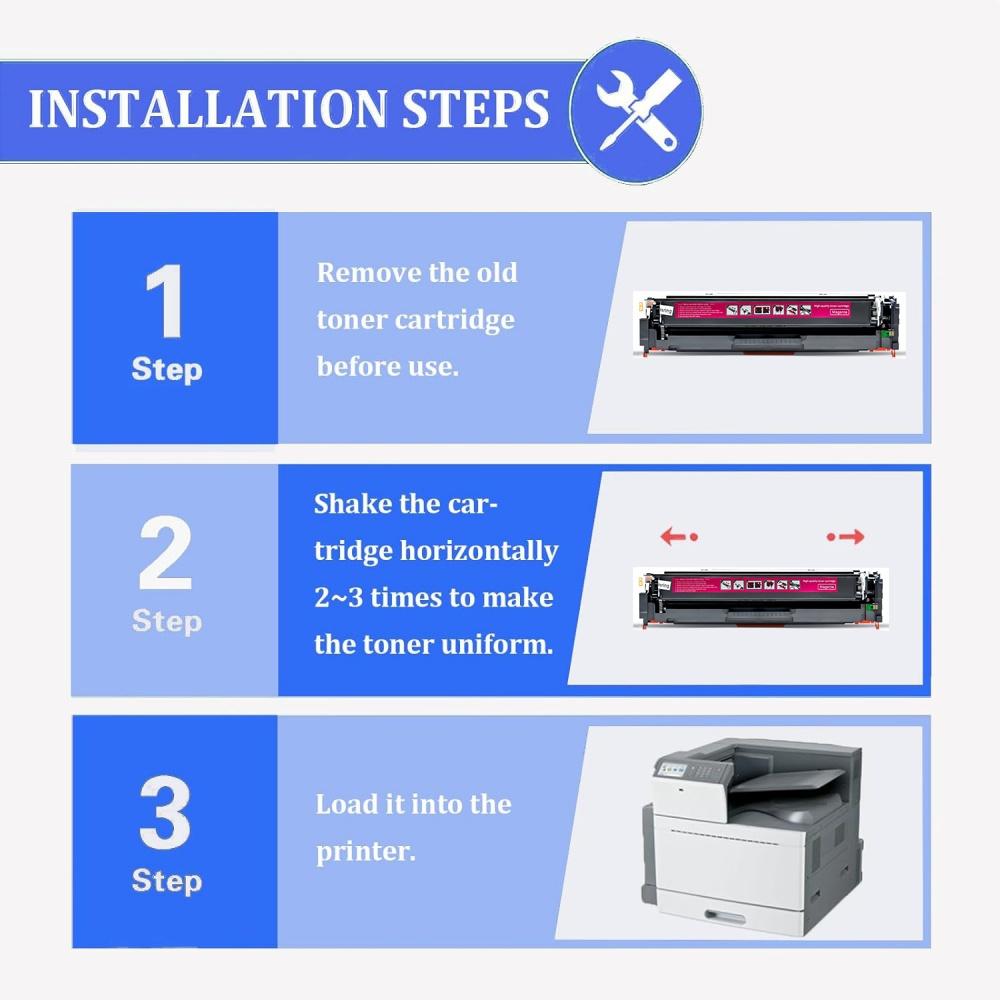 Magenta Toner Cartridge for HP207A W2213A Color Pro M255dw